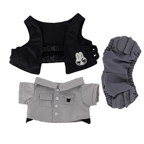 Fulenyi Puppenkleid, lässiger Anzug für Puppen, modischer Umhang für Puppe mit Sternfigur, atmungsaktiv, modisch, dekorative Kleidung für Puppen von Fulenyi