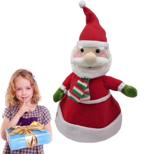 Schreibtisch-Plüschtier mit Weihnachtsmannmütze, Plüschtier mit Weihnachtsmannmütze, Heimdekoration für Familienfeiern, Partys von Fulenyi