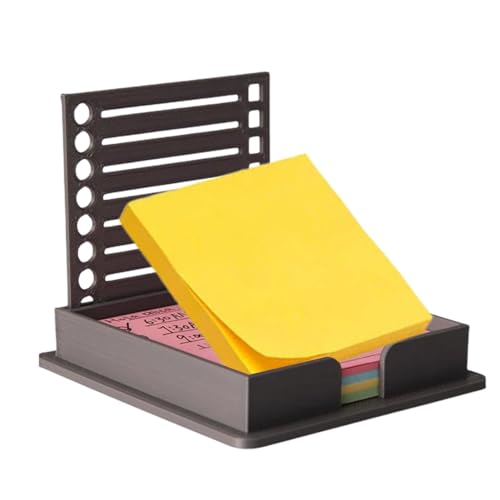 Fulenyi Selbstklebende Notizzettelhalter, Haftnotizhalter mit Schablone, Notizblock-Spender mit Schablone, stilvolles und modernes Design von Fulenyi