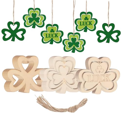 Fulenyi Unfertige Holzverzierungen, unlackierte Kleeblattschnitte aus Holz, unlackierte Holzverzierungen, DIY-Ornamente mit Seilen für Wohnzimmertüren Fulenyi Unfertige Holzverzierungen, unlackierte Kleeblattschnitte aus Holz, unlackierte Holzverzierungen, DIY-Ornamente mit Seilen für Wohnzimmertüren von Fulenyi