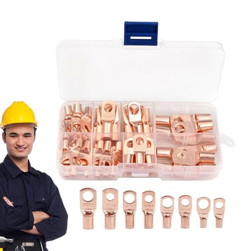 Kabelschuh-Anschluss-Set, elektrisches Klemmen-Set, 60 x Steckverbinder, zentraler Kabelanschluss, Schraubklemmenverbinder-Set für Kabelschuh-Anschluss-Set, elektrisches Klemmen-Set, 60 x Steckverbinder, zentraler Kabelanschluss, Schraubklemmenverbinder-Set für von Fulenyi