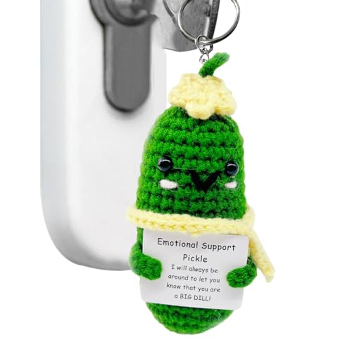 Positive Gurken-Häkelpuppe, emotionale Unterstützung – Erotische Erotikgurke zur emotionalen Unterstützung mit positiver Karte, niedliche Gurkenpuppen, Spielzeug für Gurken Positive Gurken-Häkelpuppe, emotionale Unterstützung – Erotische Erotikgurke zur emotionalen Unterstützung mit positiver Karte, niedliche Gurkenpuppen, Spielzeug für Gurken von Fulenyi