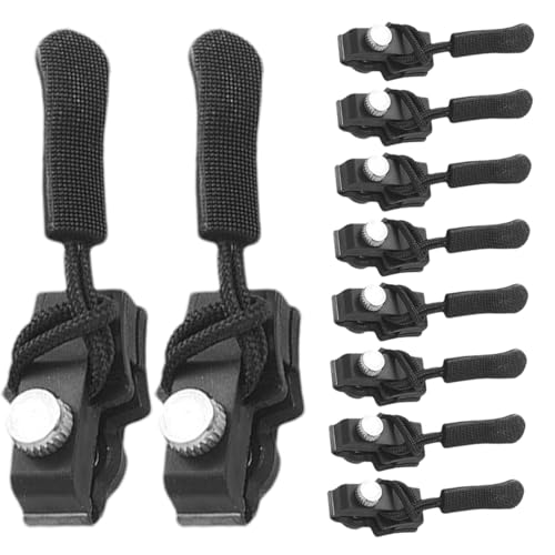 Reißverschlussschieber ersetzen,Reißverschlussschieber | 10-teiliges Instant-Fix-Reißverschluss-Reparaturset - Reißverschluss-Ersatz, Reißverschluss-Fix-Ersatz für Gepäck, Rucksäcke, Jacken von Fulenyi