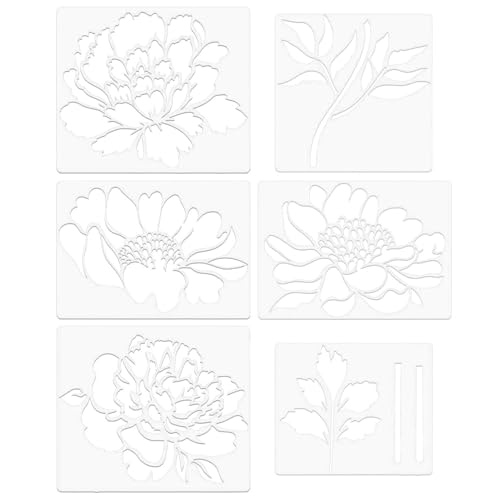 Schablonen zum Malen, Sprühfarbe, Schablone, Malschablone, Blumenwandschablone, innovative Blumenschablonen für Blumengärten, für Wände, S Schablonen zum Malen, Sprühfarbe, Schablone, Malschablone, Blumenwandschablone, innovative Blumenschablonen für Blumengärten, für Wände, S von Fulenyi