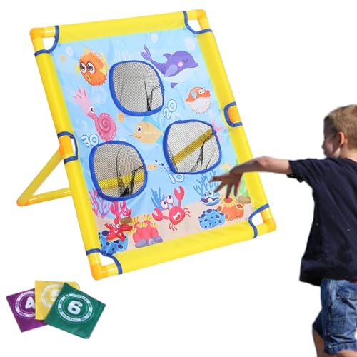 Sitzsack-Set, Kinder-Sitzsack, Cornhole-Set für Kinder, Cornhole Sitzsack für Kleinkinder, bunt und pädagogisch, lustiger Sitzsack für Mädchen und Jungen Sitzsack-Set, Kinder-Sitzsack, Cornhole-Set für Kinder, Cornhole Sitzsack für Kleinkinder, bunt und pädagogisch, lustiger Sitzsack für Mädchen und Jungen von Fulenyi