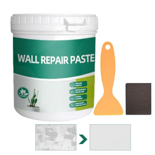 Wandspachtelreparatur-Set, Nagellochfüller für Wände, wasserdichte Wandlochfüllpaste, 600 g, sichere Graffiti-Reparaturpaste Wandspachtelreparatur-Set, Nagellochfüller für Wände, wasserdichte Wandlochfüllpaste, 600 g, sichere Graffiti-Reparaturpaste von Fulenyi