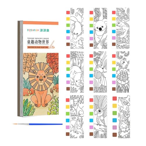 Wassermalbuch, Aquarell-Pads für Erwachsene, Aquarell-Malset mit Pinseln und Farben, Skizzenbuch für Aquarellmalerei, Zeichenpapier Wassermalbuch, Aquarell-Pads für Erwachsene, Aquarell-Malset mit Pinseln und Farben, Skizzenbuch für Aquarellmalerei, Zeichenpapier von Fulenyi