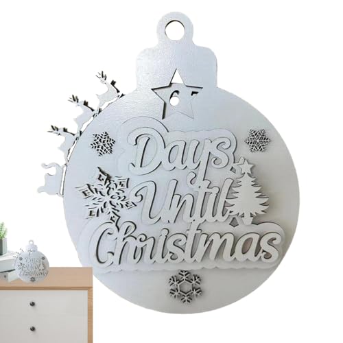 Weihnachts-Adventskalender für Haustür, Countdown-Kalender aus Holz | Weihnachts-Adventskalender Tage bis zum Weihnachts-Countdown - von Fulenyi
