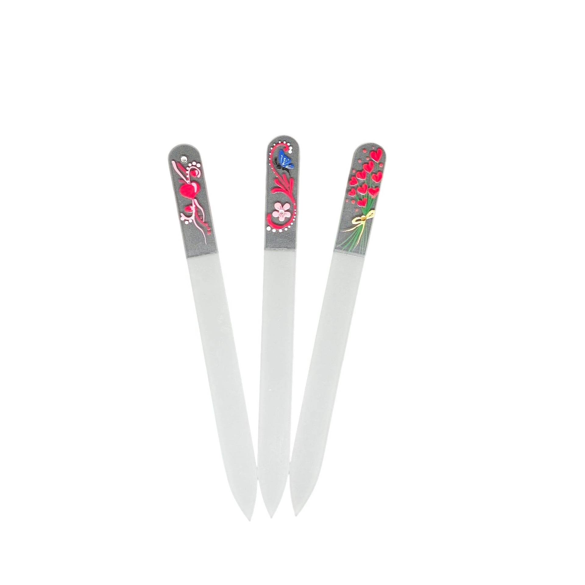 Nagelfeilen-Set Aus Kristallglas - Elegante Blumen- Und Herzdesigns Nagelfeilen-Set Aus Kristallglas - Elegante Blumen- Und Herzdesigns von FulgentWorldLtd