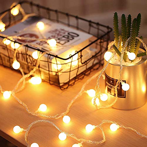 Fulighture Lichterkette innen, 5M 40er Globe Led lichterkette batterie, 2 Modi 2700K Warmweiß Lichterkette Kugeln, IP65 Wasserdicht, Ideal für Party, Garten, Balkon, Deko Fulighture Lichterkette innen, 5M 40er Globe Led lichterkette batterie, 2 Modi 2700K Warmweiß Lichterkette Kugeln, IP65 Wasserdicht, Ideal für Party, Garten, Balkon, Deko von Fulighture