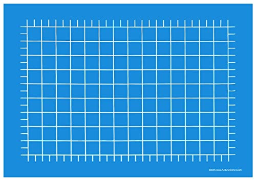 Full Line Stencil - Gitter – Kante zu Kante Nylon-Netzschablone, durchgehende Linienvorlage für Freiluftsteppung, Haushaltsmaschinen-Quilten, Handsteppung, Langarm-Quilten (30555) von Full Line Stencil