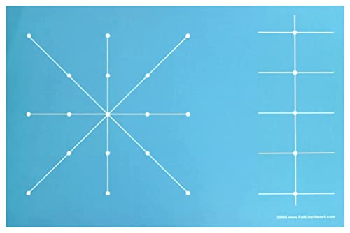 Full Line Stencil Maschinensteppanleitung - Vorlage für Blöcke und Bordüren für freies Quilten, Maschinensteppen, Handsteppen, Langarm-Steppen (30595) von Full Line Stencil