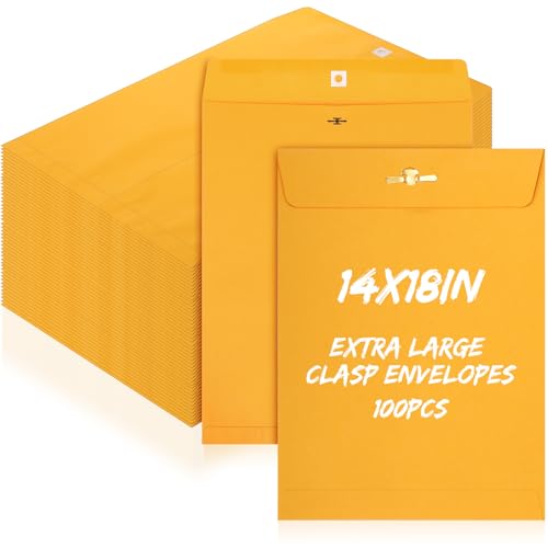 Fullhawl Extra große Versandtaschen aus Kraftpapier, Katalog, Manila-Umschlag mit Verschlussverschluss für übergroße Dokumente, Büro, Zuhause, Geschäft, Juristik, Schule, Aufbewahrung, Versand (35,6 x Fullhawl Extra große Versandtaschen aus Kraftpapier, Katalog, Manila-Umschlag mit Verschlussverschluss für übergroße Dokumente, Büro, Zuhause, Geschäft, Juristik, Schule, Aufbewahrung, Versand (35,6 x von Fullhawl