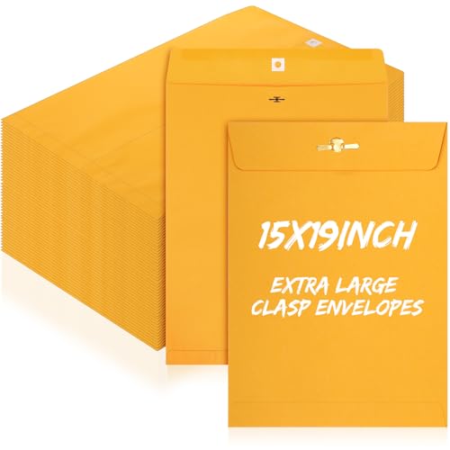 Fullhawl Extra große Versandtaschen aus Kraftpapier, Katalog, Manila-Umschlag mit Verschlussverschluss für übergroße Dokumente, Büro, Zuhause, Geschäft, Juristik, Schule, Aufbewahrung, Versand (38,1 x Fullhawl Extra große Versandtaschen aus Kraftpapier, Katalog, Manila-Umschlag mit Verschlussverschluss für übergroße Dokumente, Büro, Zuhause, Geschäft, Juristik, Schule, Aufbewahrung, Versand (38,1 x von Fullhawl