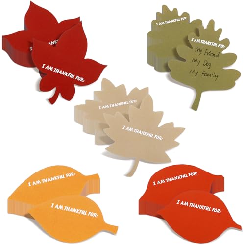 Fullhawl Tischkarten mit Blättern und Aufschrift "I Am Thankful", für Thanksgiving, Herbstblätter, Tischdekoration, Tischetikettenkarten, Dinner-Party-Zubehör, 100 Stück Fullhawl Tischkarten mit Blättern und Aufschrift "I Am Thankful", für Thanksgiving, Herbstblätter, Tischdekoration, Tischetikettenkarten, Dinner-Party-Zubehör, 100 Stück von Fullhawl