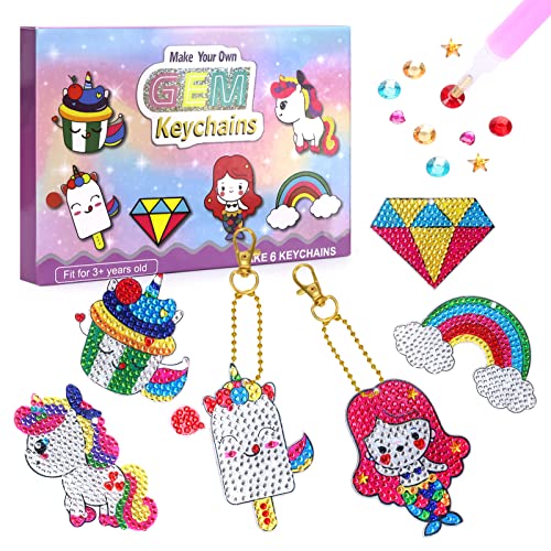 Fullove Mädchen Spielzeug ab 6 7 8 9 10 Jahre, Geschenk Mädchen ab 6 Diamond Painting Kinder Bastelsets für 6 7 8 9 10 Jahre Kinder Diamond Painting Bilder Kinder Mädchen Basteln Mädchen 6-12 Jahre von Fullove