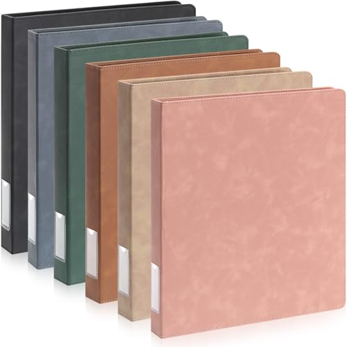 Fulmoon Morandi 6-teiliges Vintage-Hardcover-Ordner mit 3 Ringen, professionelles Lederbuch mit Etikett und 2 Innentaschen, passend für Briefformen für Zuhause, Büro, Schulbedarf (2,5 cm, 6 Farben) Fulmoon Morandi 6-teiliges Vintage-Hardcover-Ordner mit 3 Ringen, professionelles Lederbuch mit Etikett und 2 Innentaschen, passend für Briefformen für Zuhause, Büro, Schulbedarf (2,5 cm, 6 Farben) von Fulmoon