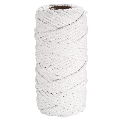 Bäcker Bindfäden, 6mm x 50M Baumwollgarn, Baumwolle Schnur, Küchengarn, Dekorative Schnur für Verschnüren, Wurstkordel, Makramee Garn, DIY Kunst, Bratenschnur zum Basteln Dekokordel Bastelschnur Bäcker Bindfäden, 6mm x 50M Baumwollgarn, Baumwolle Schnur, Küchengarn, Dekorative Schnur für Verschnüren, Wurstkordel, Makramee Garn, DIY Kunst, Bratenschnur zum Basteln Dekokordel Bastelschnur von Fulushouxi