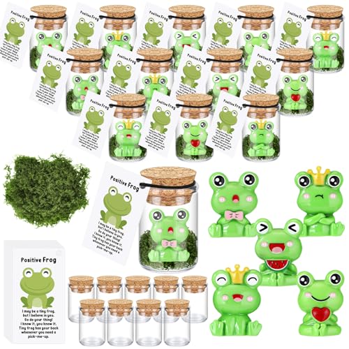 Fumete 35-teiliges Geschenk-Set für Mitarbeiter, Dankeschön, Geschenke für Kollegen, Lehrer, Team, Freiwillige, Büro, inspirierende, emotionale Tiere, unterstützen positive Partygeschenke (Frosch) von Fumete
