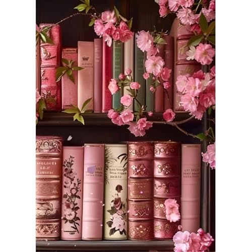 Fumupe 5D Diamond Painting Buch Erwachsene Anfänger, Buch Diamant Painting Bilder DIY Runder Vollbohrer Diamant Malerei Stickerei Set Kreuzstich Bilder Home Wand Dekor, 30x40cm von Fumupe