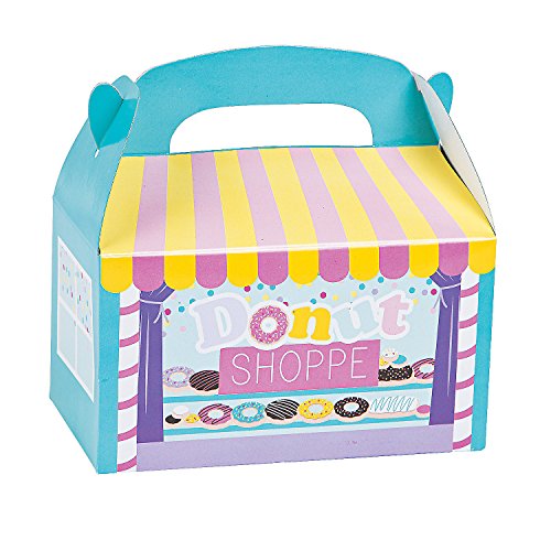 Donut-Party-Gastgeschenk-Boxen – Geburtstagsparty-Zubehör – 12 Stück Donut-Party-Gastgeschenk-Boxen – Geburtstagsparty-Zubehör – 12 Stück von Fun Express