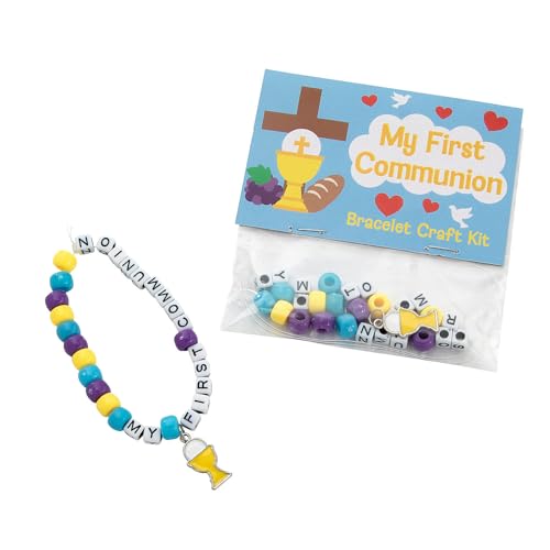 Fun Express Bastelset für religiöse Erstkommunion-Perlenarmbänder, 11,4 cm, ergibt 12 Fun Express Bastelset für religiöse Erstkommunion-Perlenarmbänder, 11,4 cm, ergibt 12 von Fun Express