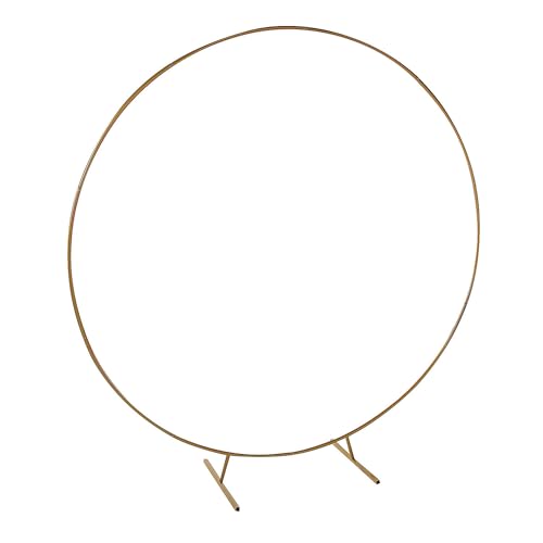 Großer runder Metallrahmen, Bodendekoration, 193 x 198,1 cm, eleganter Hintergrundständer für Hochzeiten, Events und Heimdekoration von Fun Express