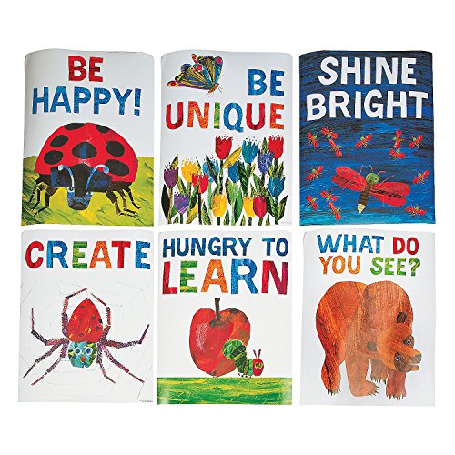 Motivationsposter "The World of Eric Carle" – pädagogisch – Klassenzimmer-Dekorationen – Klassenzimmer-Dekor – 6 Stück Motivationsposter "The World of Eric Carle" – pädagogisch – Klassenzimmer-Dekorationen – Klassenzimmer-Dekor – 6 Stück von Fun Express
