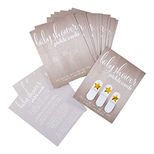 Neutral Baby Shower Pickle Cards - 24 Stück Neutral Baby Shower Pickle Cards - 24 Stück von Fun Express