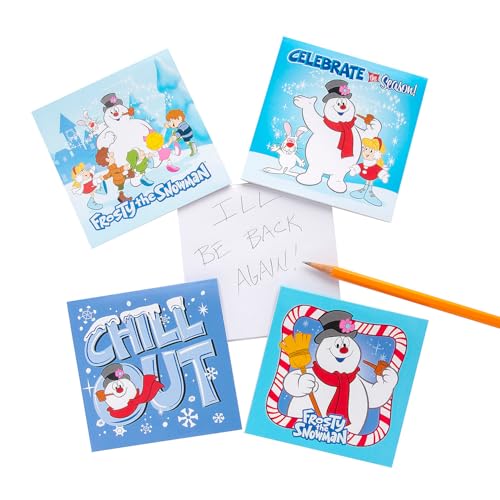 Weihnachtspapier-Notizblöcke, 10,2 x 10,2 cm, Frosty der Schneemann, 24 Stück Weihnachtspapier-Notizblöcke, 10,2 x 10,2 cm, Frosty der Schneemann, 24 Stück von Fun Express