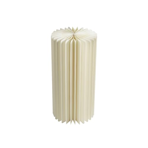 Weiße kleine, faltbare Papiersäulendekoration – 29,8 x 58,4 cm (1 Stück) – perfekt für Hochzeiten, Galas, Abschlussbälle oder jede formelle Veranstaltung von Fun Express