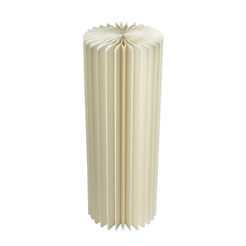 Weiße mittelgroße faltbare Papiersäulendekoration – 29,8 x 78,7 cm (1 Stück) – perfekt für Hochzeiten, Galas, Abschlussbälle oder jede formelle Veranstaltung von Fun Express