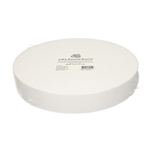 FunCakes Cake Dummy Round: Cake decorating, Reusable dummy, Make the perfect round dummy, Ø30 cm x 5 cm, White FunCakes Cake Dummy Round: Cake decorating, Reusable dummy, Make the perfect round dummy, Ø30 cm x 5 cm, White von FunCakes