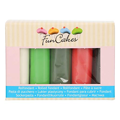 FunCakes FC97045, Siehe Beschreibung Rollfondant Multipack Weihnachten 5x100 g FunCakes FC97045, Siehe Beschreibung Rollfondant Multipack Weihnachten 5x100 g von FunCakes