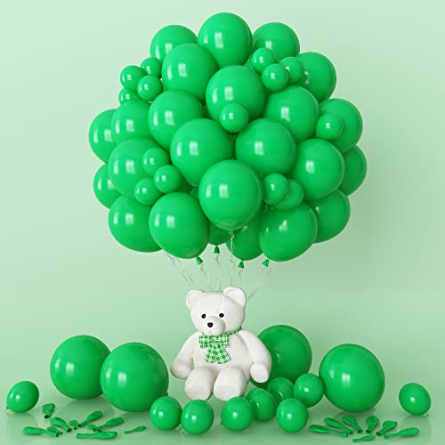 Dunkelgrüne Luftballons, 80St. Dunkelgrüne Luftballons Verschiedene Größen von 12 10 5 Zoll Grüne Luftballons, Dunkelgrüne Ballons für Geburtstag, Babyparty, Hochzeit, Jahrestag Party Dekorationen von FunHot