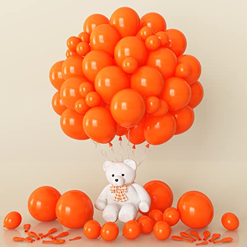 Orange Luftballons, 80Pcs Orange Luftballons Verschiedene Größen von 12 10 5 Zoll Orange Luftballons, Orange Ballons für Geburtstag Baby Shower Hochzeitstag Party Dekorationen von FunHot