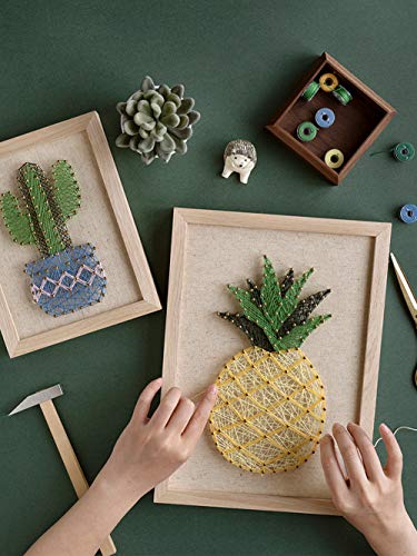 RM Studio DIY String Art Kit mit Zubehör und Rahmen für Kinder, Studenten, Erwachsene, Anfänger, Heimwanddekoration, einzigartiges Geschenk (Pineapple) von FunSpace
