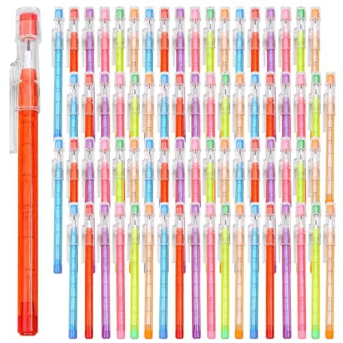 120 Stück sortierte Buntstifte mit Radiergummi, nicht spitzendes 9-Segment-Design, Großpackung für die Schule 120 Stück sortierte Buntstifte mit Radiergummi, nicht spitzendes 9-Segment-Design, Großpackung für die Schule von Funabridge