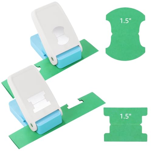 2 Stück DIY Indexstanzer, 3,8 cm, 2 Formen zum Basteln, Handetiketten-Papierschneider, Ordnerstanzer für Scrapbooking und Kartenherstellung, 2 Stück DIY Indexstanzer, 3,8 cm, 2 Formen zum Basteln, Handetiketten-Papierschneider, Ordnerstanzer für Scrapbooking und Kartenherstellung, von Funabridge