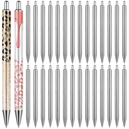 30 Edelstahl-Epoxid-Rohlinge für individuelle Stifte, Bastelset mit glatter schwarzer Tinte, perfekt für personalisierte Geschenke, Bürobedarf und Schulschreibwaren 30 Edelstahl-Epoxid-Rohlinge für individuelle Stifte, Bastelset mit glatter schwarzer Tinte, perfekt für personalisierte Geschenke, Bürobedarf und Schulschreibwaren von Funabridge