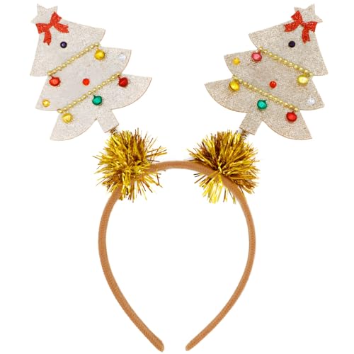 Funabridge Weihnachtsbaum-Stirnband für Damen, mit glitzernden goldenen Bommeln, festlicher Urlaubs-Haarschmuck, ideal für Partys und saisonale Versammlungen Funabridge Weihnachtsbaum-Stirnband für Damen, mit glitzernden goldenen Bommeln, festlicher Urlaubs-Haarschmuck, ideal für Partys und saisonale Versammlungen von Funabridge