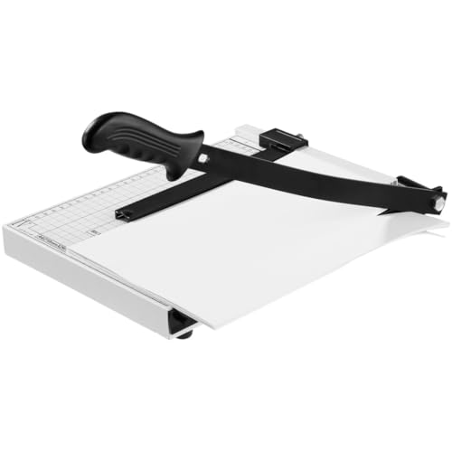 Guillotine Papierschneider mit 30,5 cm Schnittlänge, 10 Blatt Kapazität, robuster Trimmer mit Klingenverriegelung, Führungsstange, für Zuhause oder Büro von Funabridge