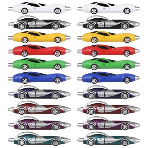 Set mit 20 Auto-Stiften, buntes Rennsport-Thema, Schreibwaren für Büro und Klassenzimmer Set mit 20 Auto-Stiften, buntes Rennsport-Thema, Schreibwaren für Büro und Klassenzimmer von Funabridge