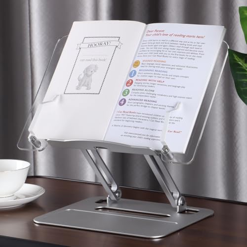 Verstellbarer Buchständer aus Acryl, Kochbuch- und Lehrbuchhalter, drehbares Design, tragbarer und faltbarer Laptop-Ständer für Küche, Büro und Arbeitszimmer Verstellbarer Buchständer aus Acryl, Kochbuch- und Lehrbuchhalter, drehbares Design, tragbarer und faltbarer Laptop-Ständer für Küche, Büro und Arbeitszimmer von Funabridge