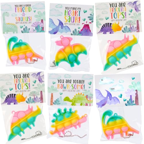 Funeta 30 Stück Valentinstag für Kinder Klasse – Dinosaurier-Valentins-Pop-It-Spielzeug – Valentinstagskarten für Kinder, Schule, Klassenzimmer, Austausch, Lehrer, Valentinstagsgeschenke für Kinder, Funeta 30 Stück Valentinstag für Kinder Klasse – Dinosaurier-Valentins-Pop-It-Spielzeug – Valentinstagskarten für Kinder, Schule, Klassenzimmer, Austausch, Lehrer, Valentinstagsgeschenke für Kinder, von Funeta