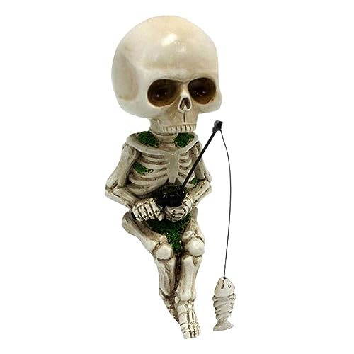 Funfob Mini-Skelettfiguren für die Heimdekoration, Kleine Skelett-Dekorationen Aus Harz, BastelzubehöR für SpukhäUser, Partygeschenke Funfob Mini-Skelettfiguren für die Heimdekoration, Kleine Skelett-Dekorationen Aus Harz, BastelzubehöR für SpukhäUser, Partygeschenke von Funfob