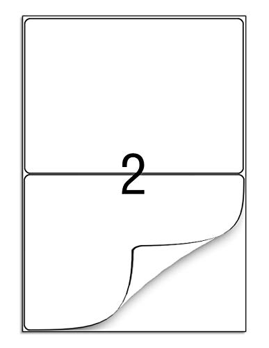 100 Blatt Universal Etiketten Aufkleber DIN A4 200 Selbstklebend Etiketten 210 x 148 mm Adressetiketten Aufkleber - Geeignet für Laser/Inkjet/Kopierer Einsetzbar von FungLam