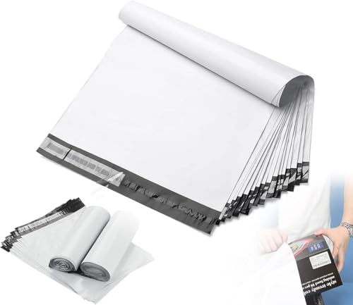 100 Stück 381x483mm 14.5'' x 19'' Versandbeutel Plastik Versandtaschen, Professionelle Versandtaschen aus Plastik mit blickdichtem Selbstklebeverschluss Paket Bag Kunststoff Mailing Taschen von FungLam