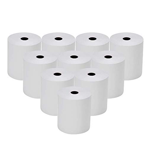 10x Thermorollen 57mm x 12mm x 26m Bonrollen Thermopapier Additionsrollen, Ersatz-Papierrollen, Kassenrollen von FungLam