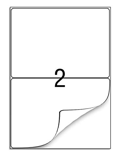 Etiketten a4, 25 Blatt Universal Etiketten Aufkleber DIN A4 50 Selbstklebend Etiketten 210 x 148 mm Adressetiketten Aufkleber - Geeignet für Laser/Inkjet/Kopierer Einsetzbar von FungLam